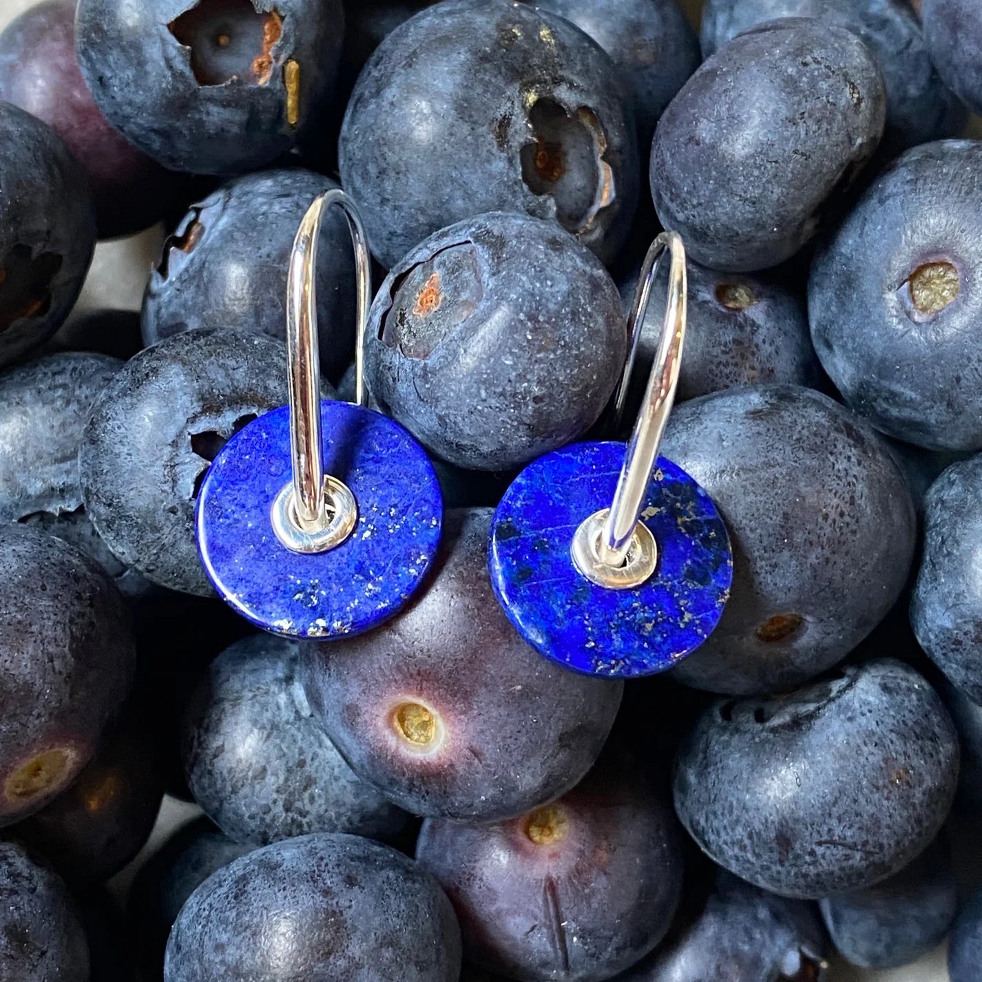 Baie Earrings Lapis Lazuli Sterling Silver