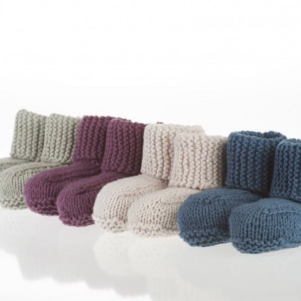 Baby Booties (4 colours) - Organic