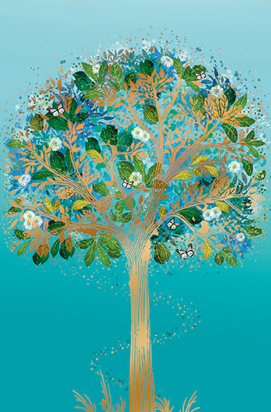 Blue Tree-Card