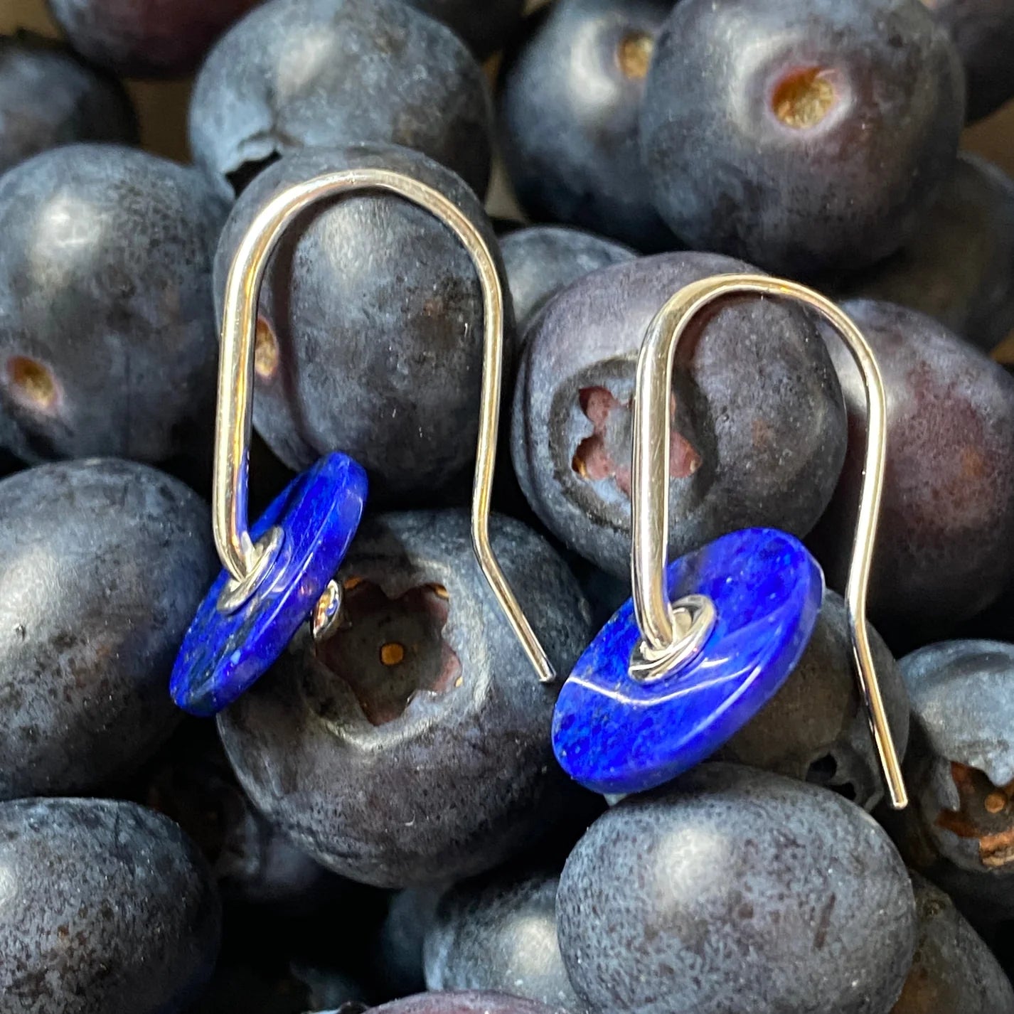 Baie Earrings Lapis Lazuli Sterling Silver