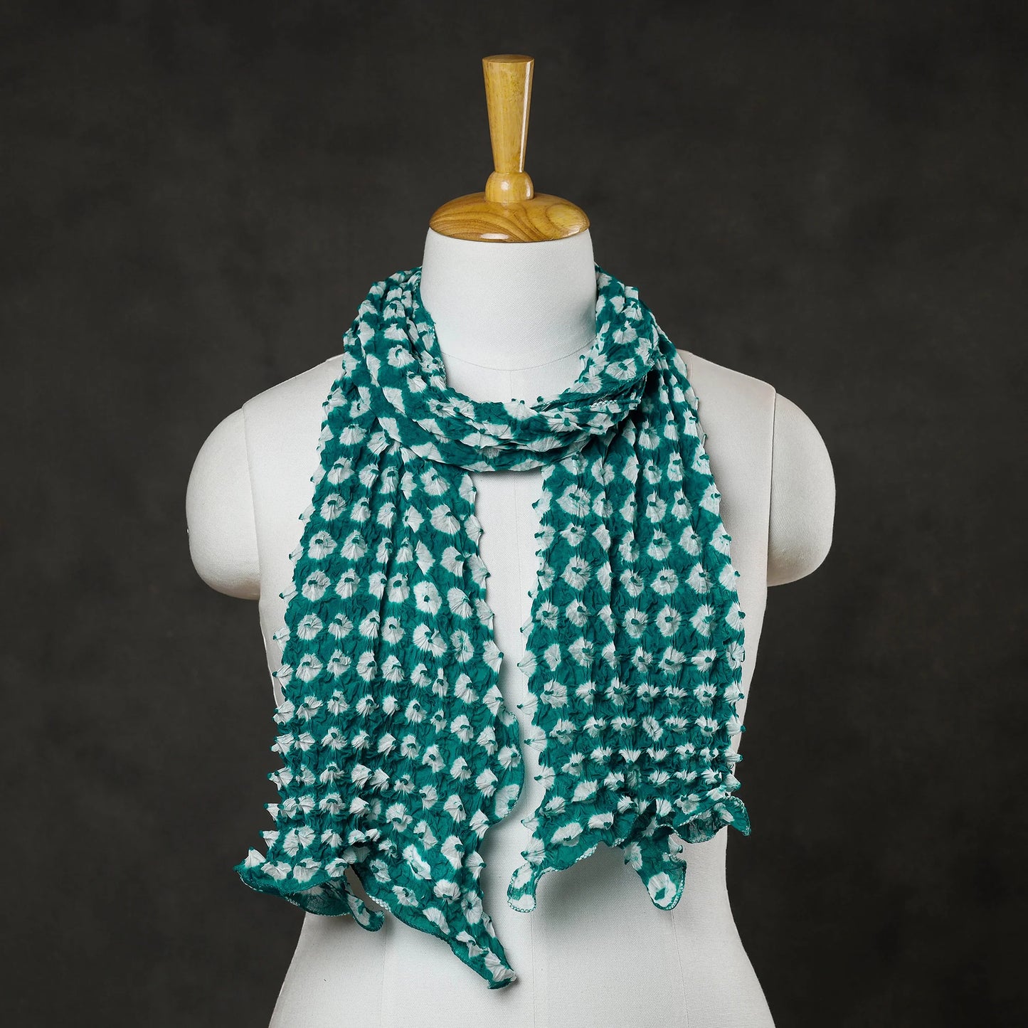 Kutch Tie-Dye Cotton Bandhani Scarf