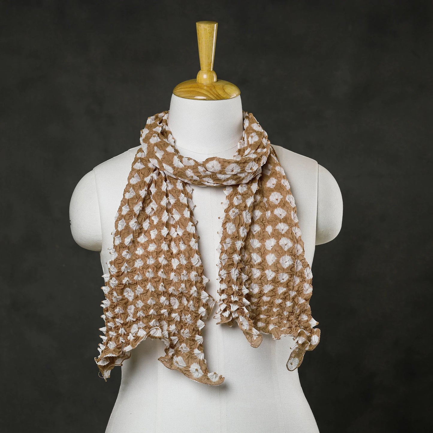 Kutch Tie-Dye Cotton Bandhani Scarf
