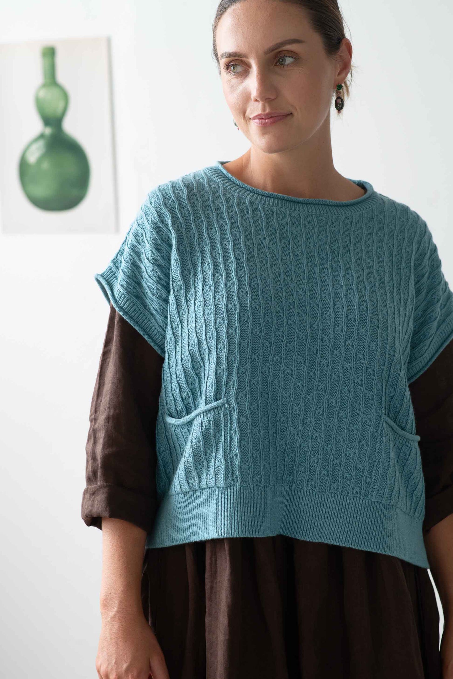 Sunday Vest Marine *organic cotton