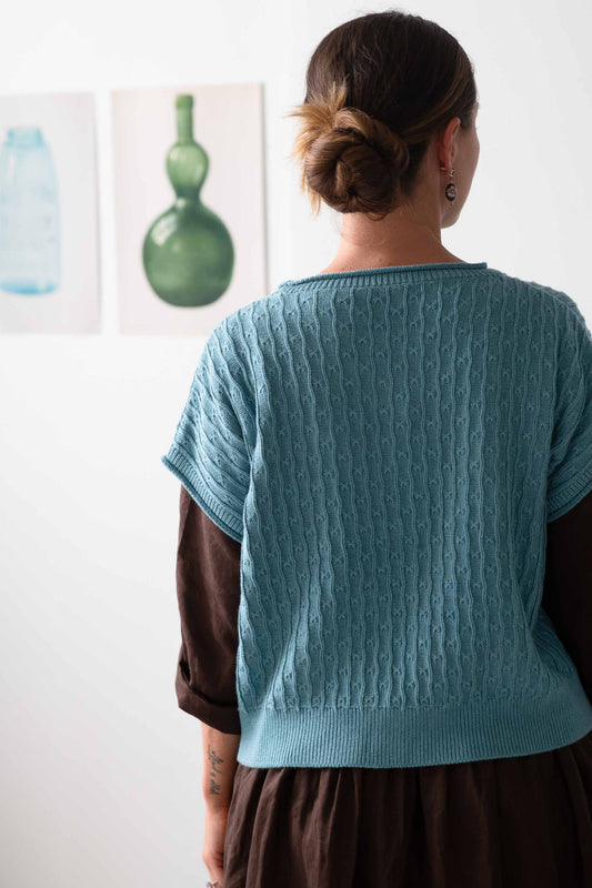 Sunday Vest Marine *organic cotton