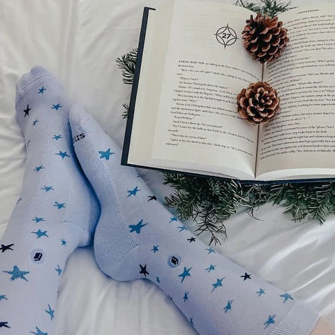 Socks that Give Books-Stars