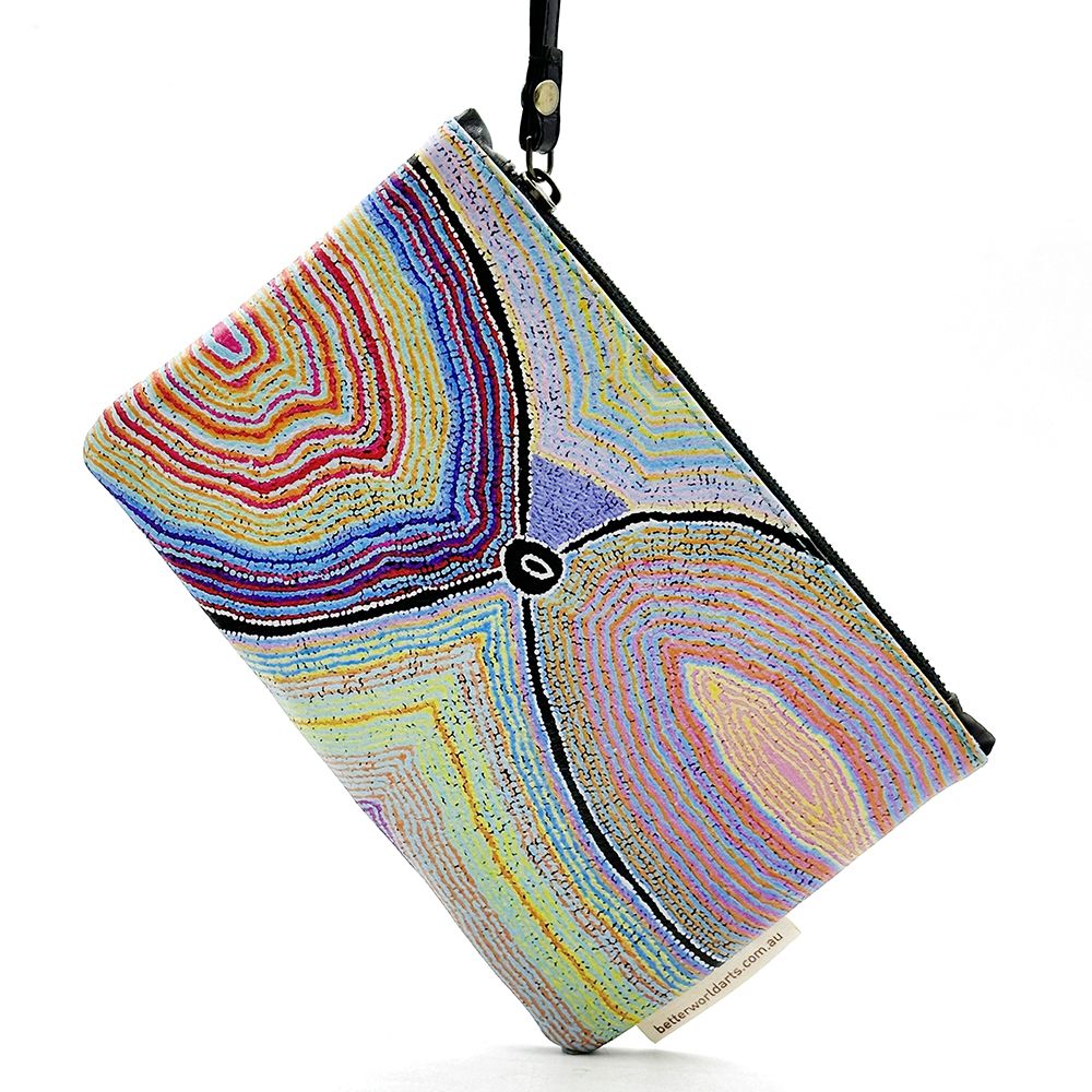 BWA Printed Clutch Bag -Leather