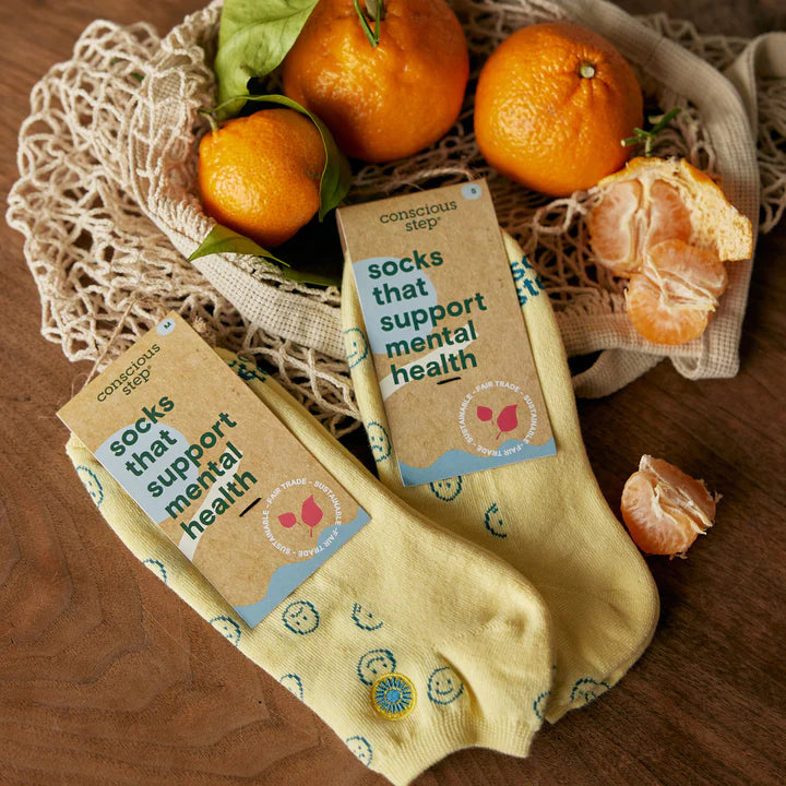 Socks that Support Mental Health ankle-smiley