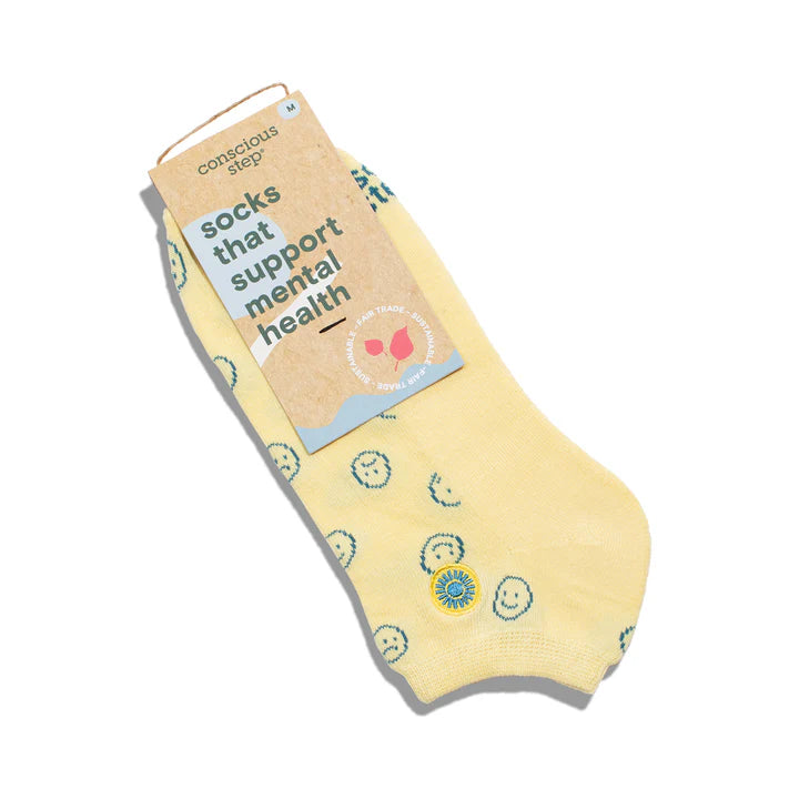 Socks that Support Mental Health ankle-smiley
