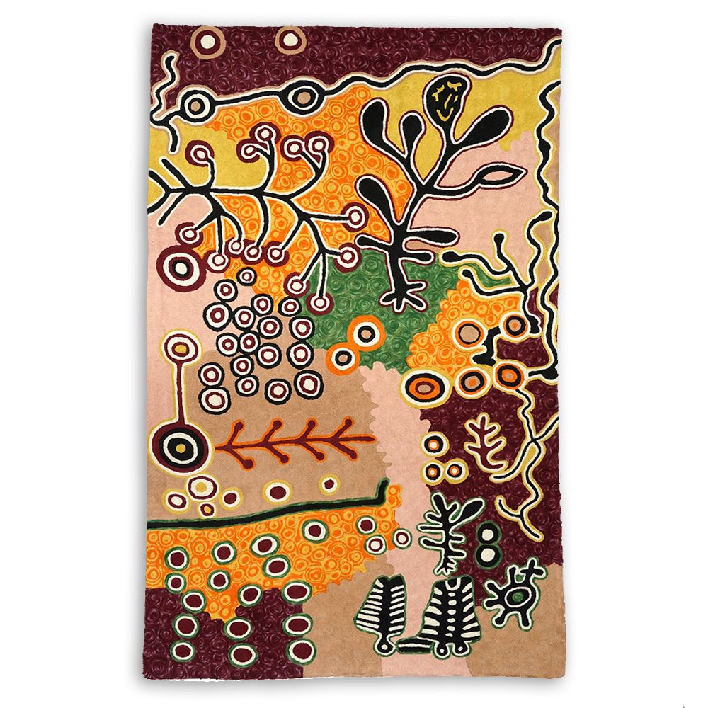Yam and Bush Tomato Dreaming rug