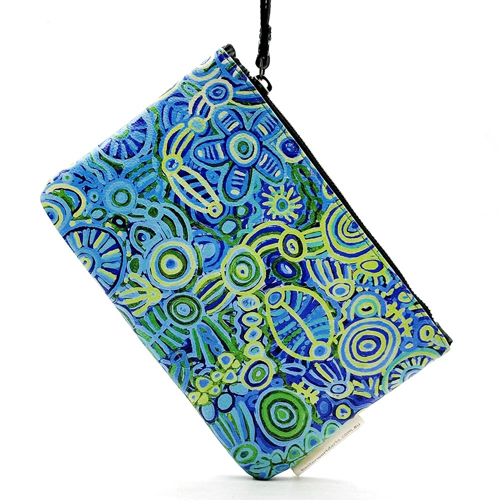 BWA Printed Clutch Bag -Leather