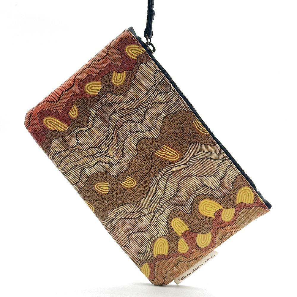 BWA Printed Clutch Bag -Leather