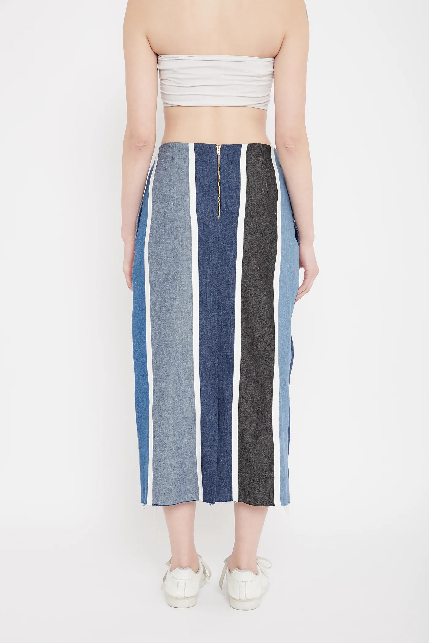 Denim Patch Skirt