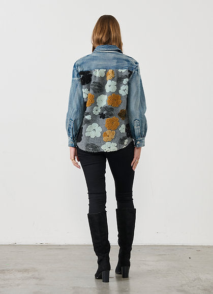 Holmes & Fallon Denim Jacket with Flowers