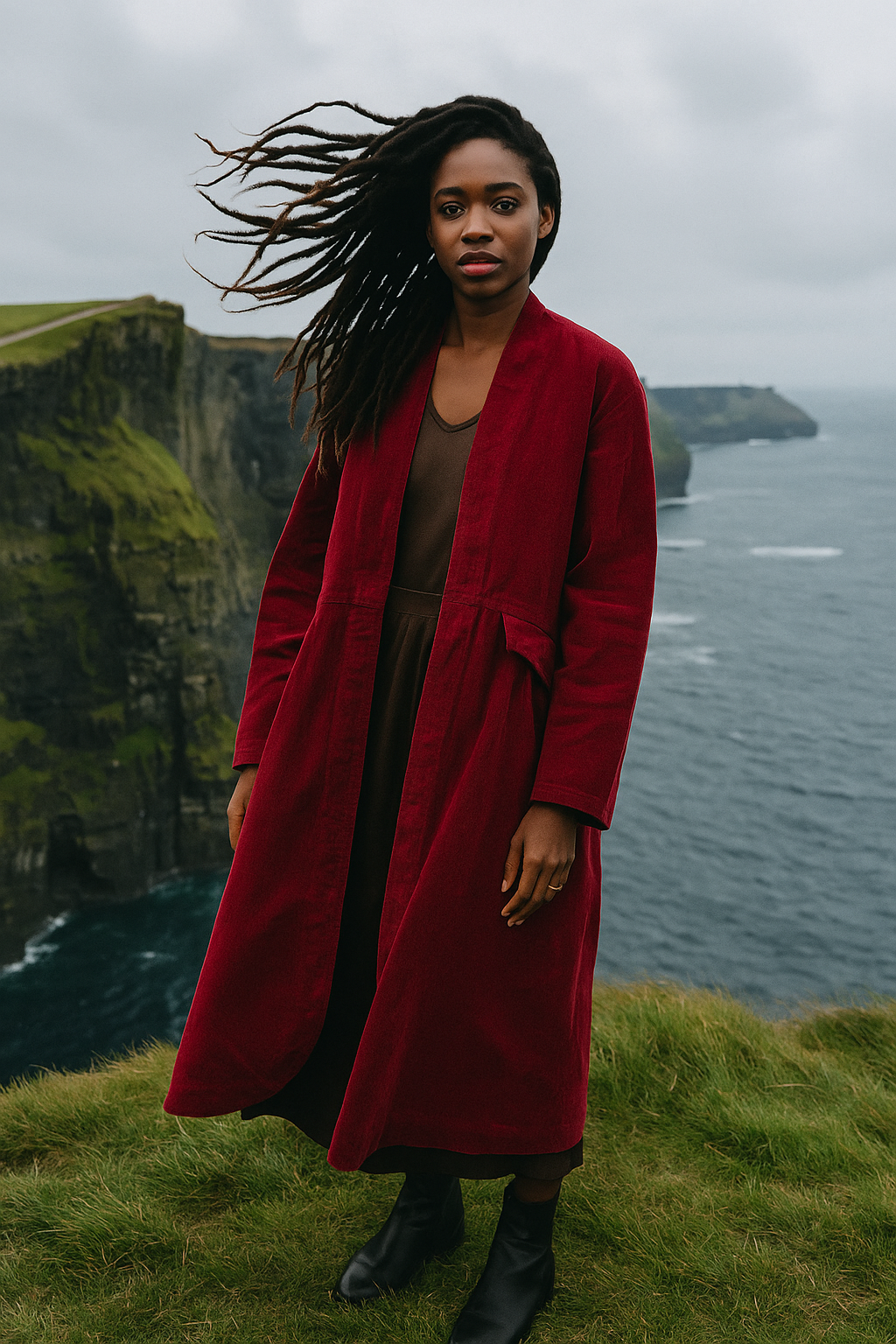 FREDERIC Velvet cotton coat
