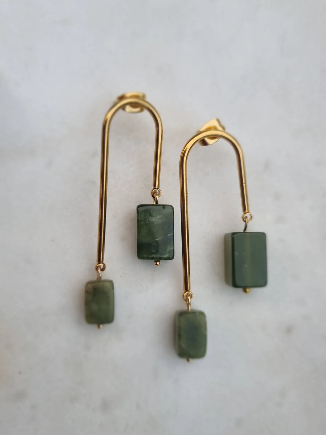 Jasper drop earrings