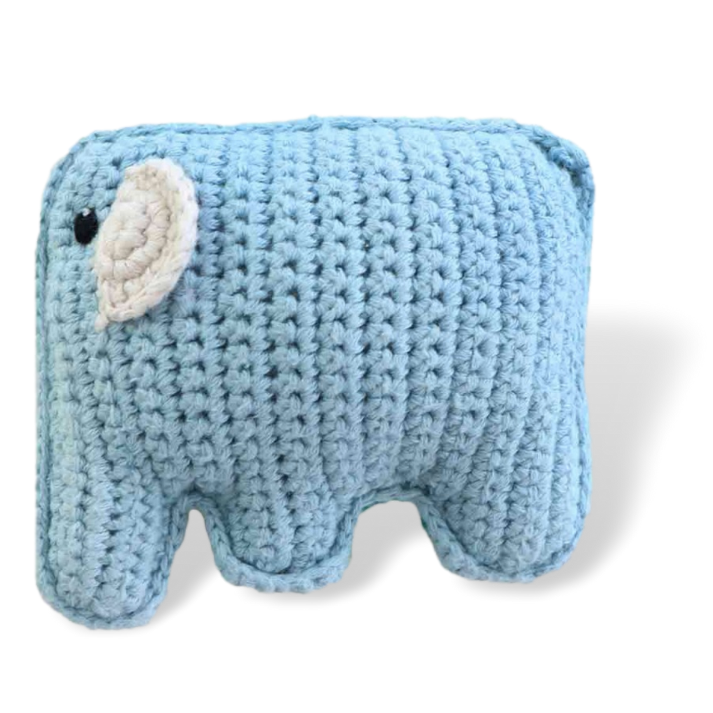 Baby elephant rattle organic