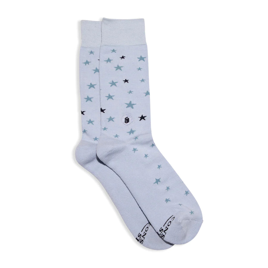 Socks that Give Books-Stars