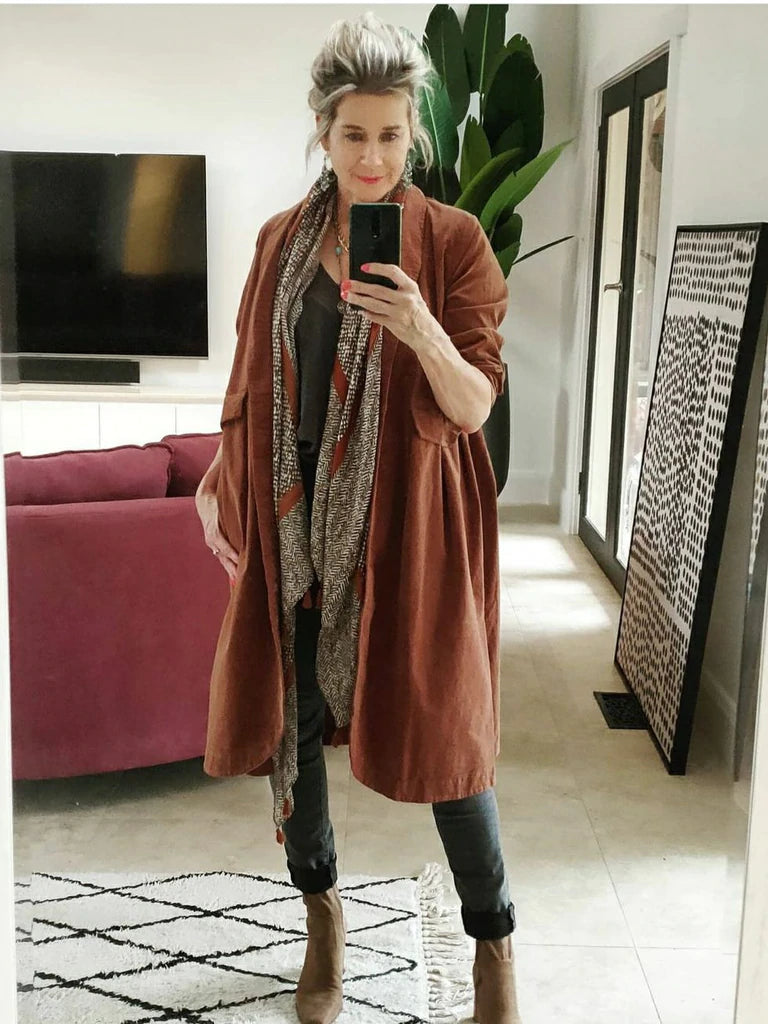FREDERIC Velvet cotton coat