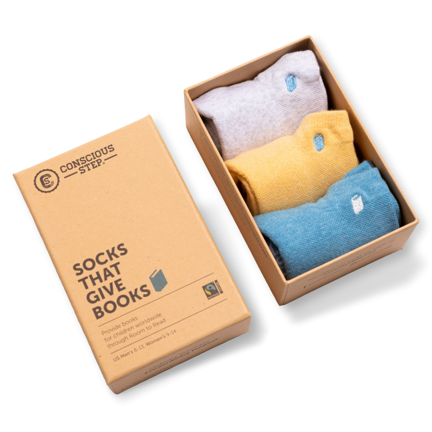 Socks that Give Books - ankle collection