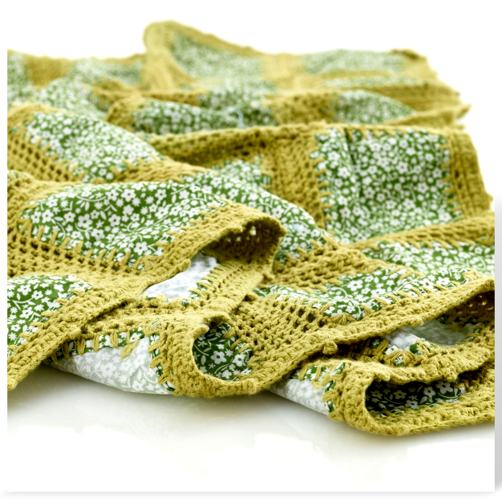 Blanket - Crochet patchwork - ( 4 Colours ) - Samana Living