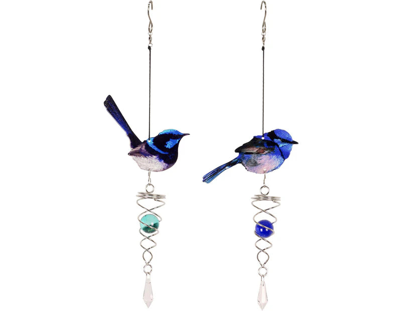 Fairy Wren Wind Chime Spinner