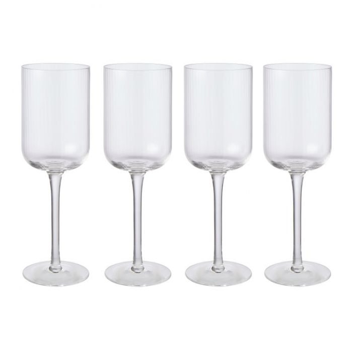 RIBBED WINE GLASS SET