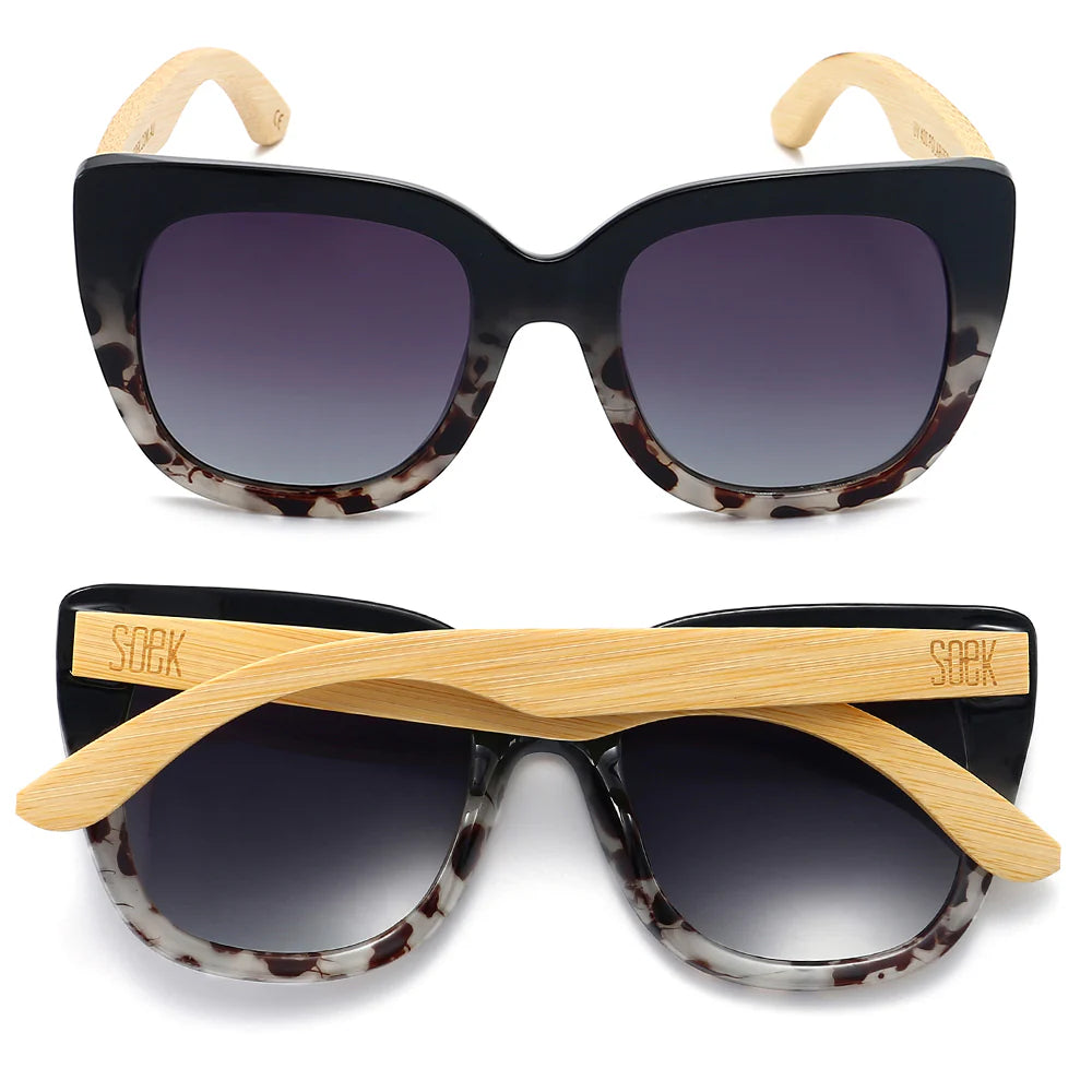 RIVIERA BLACK IVORY TORT Black Gradient Lens l White Maple Arms