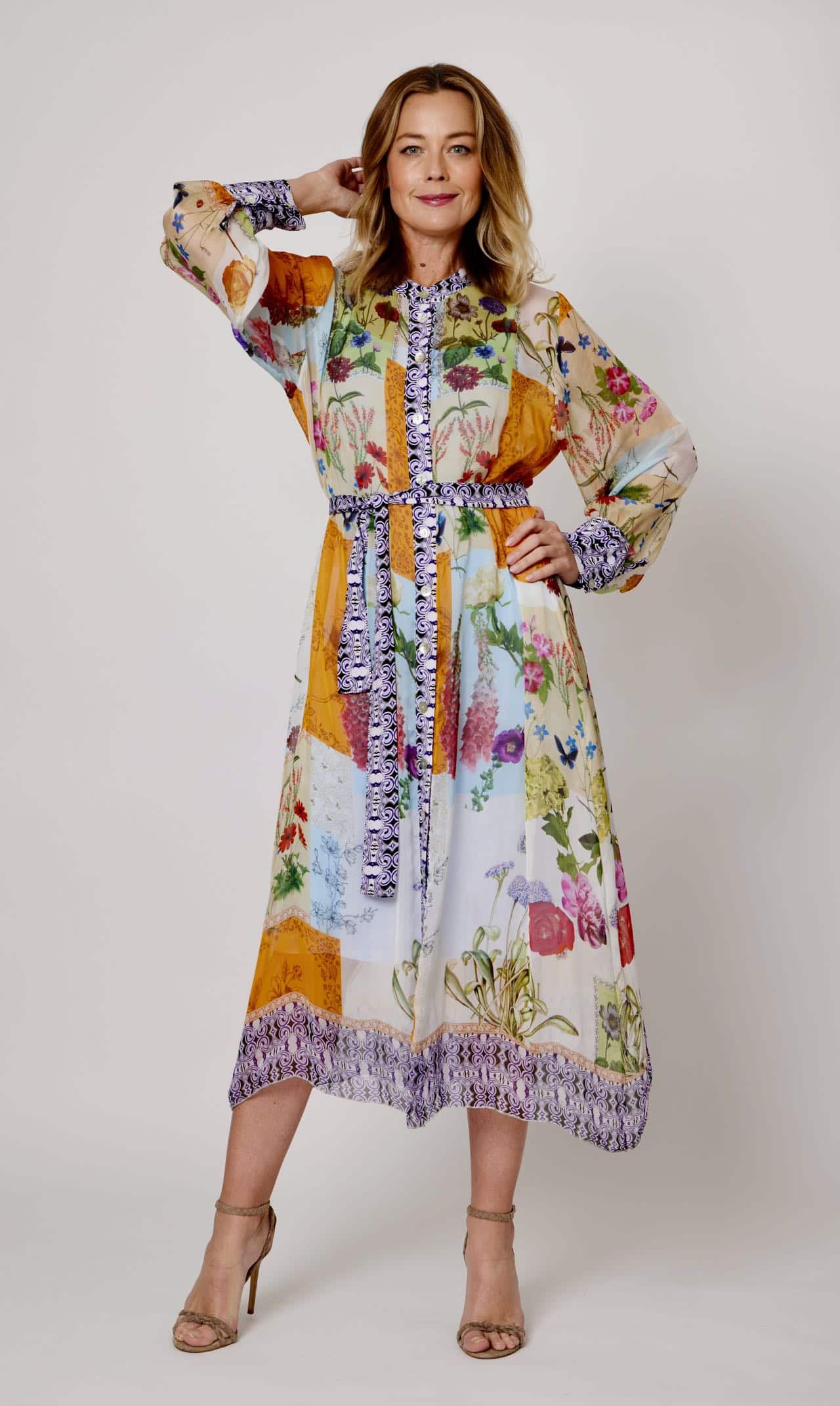 Silk Patchwork dress