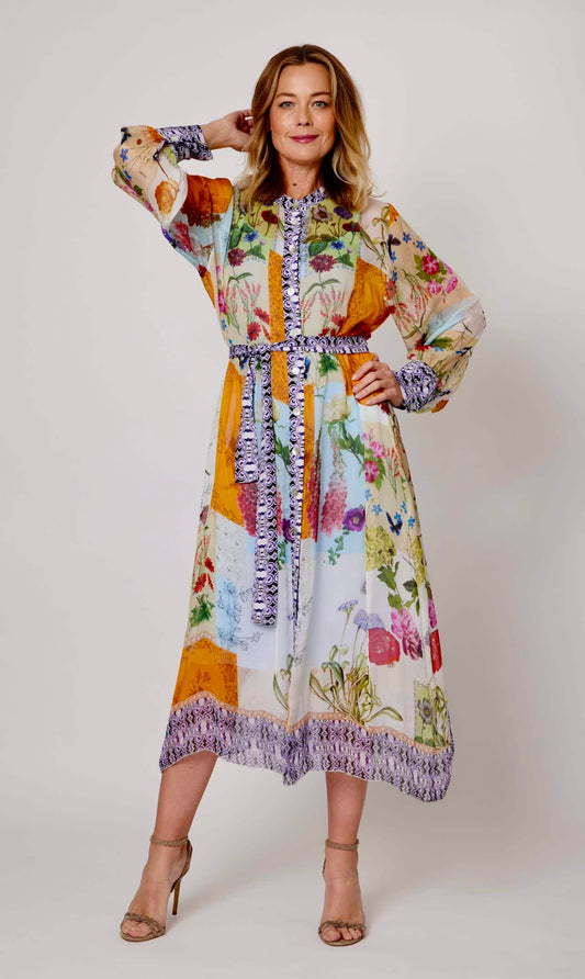 Silk Patchwork dress