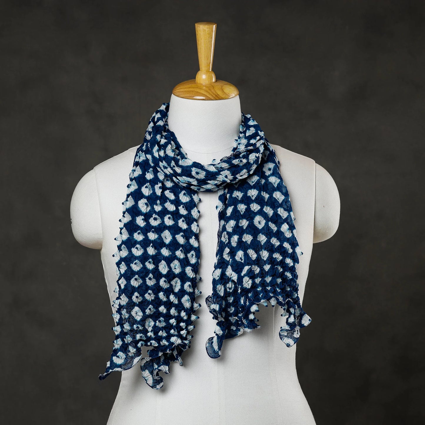Kutch Tie-Dye Cotton Bandhani Scarf