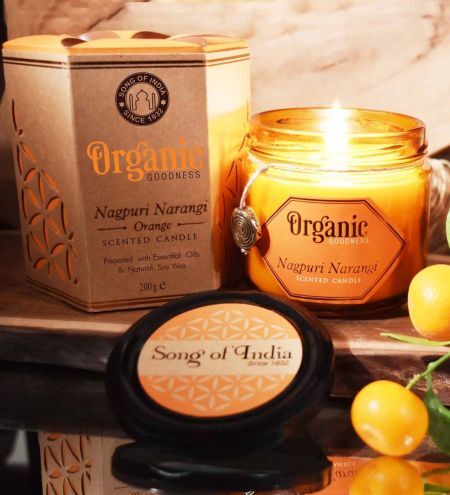 Organic Goodness Soy Candles in Amber Glass Jar