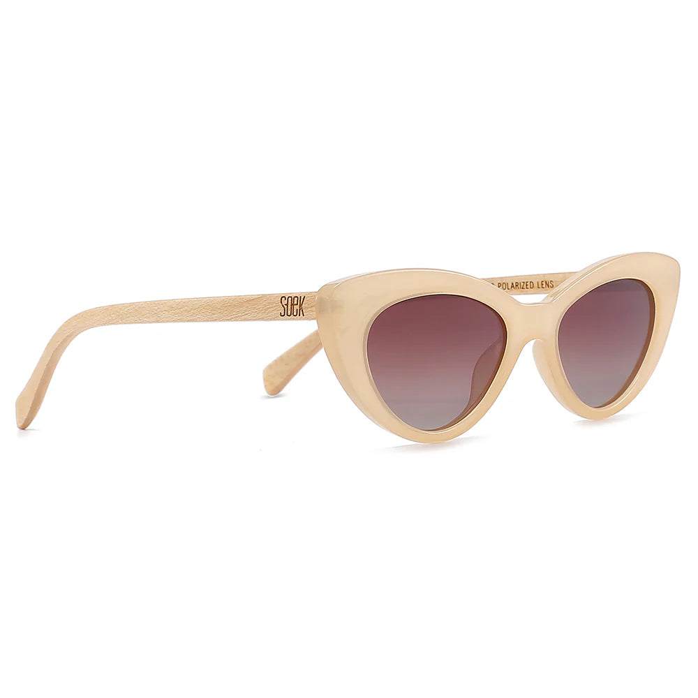 SAVANNAH NUDE Brown Gradient Lens l White Maple Arms