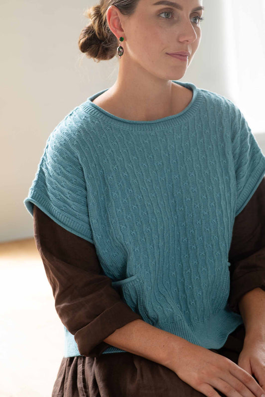 Sunday Vest Marine *organic cotton