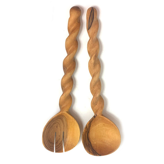 Spiral Salad Servers