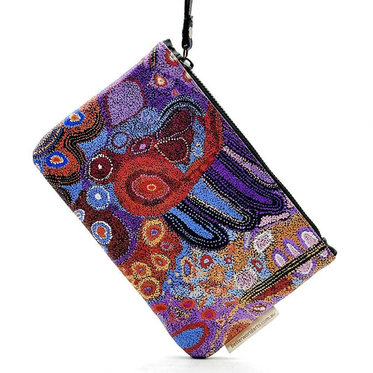 BWA Printed Clutch Bag -Leather