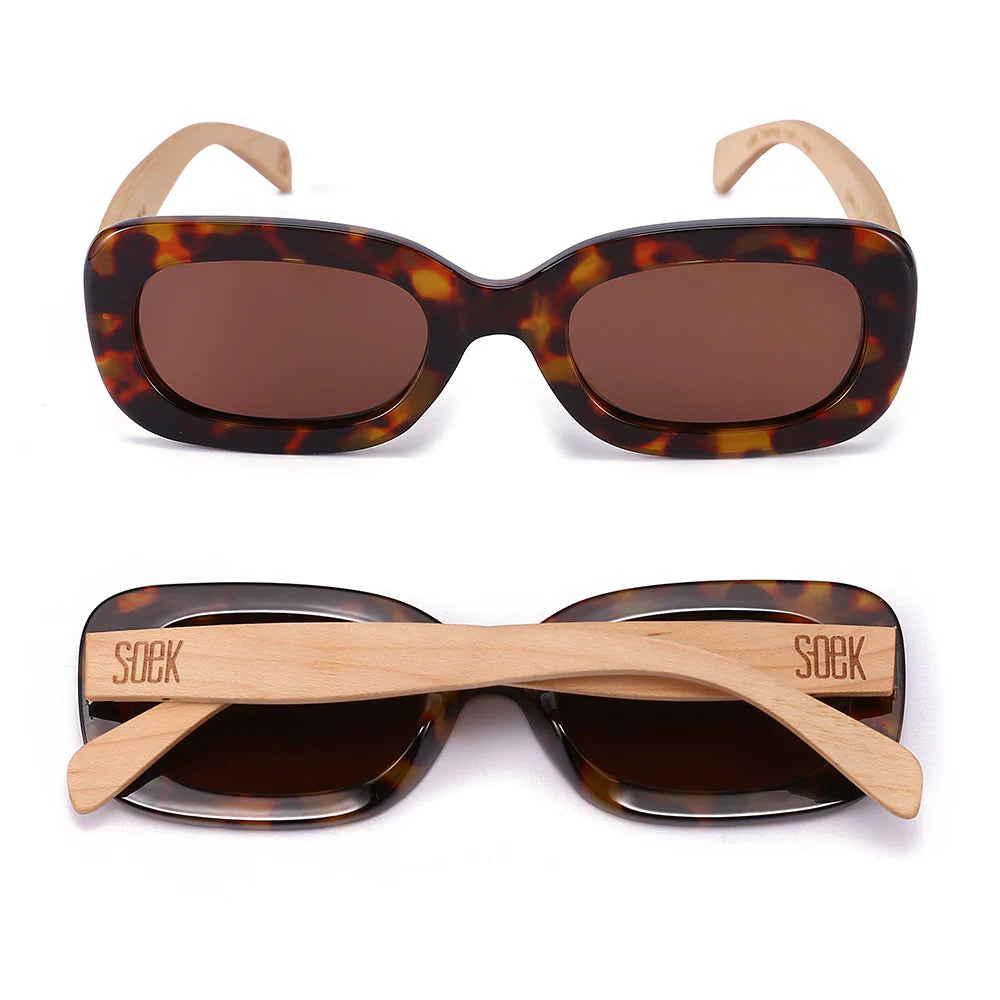 VIBE TOFFEE TORT l Black Polarised Lens l White Maple Arms