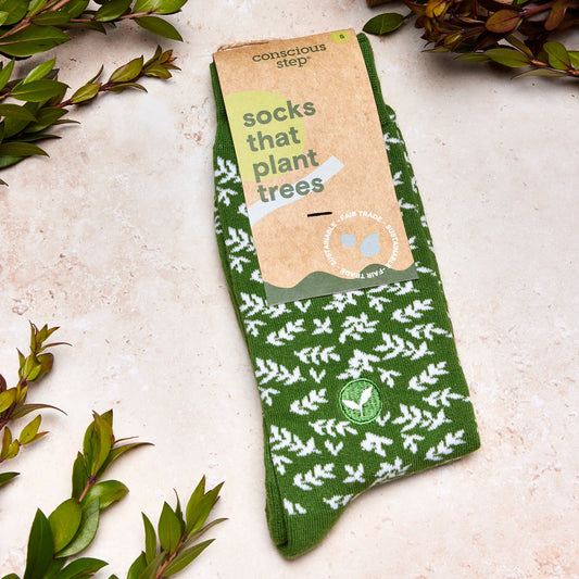Socks that Plant Trees leaves