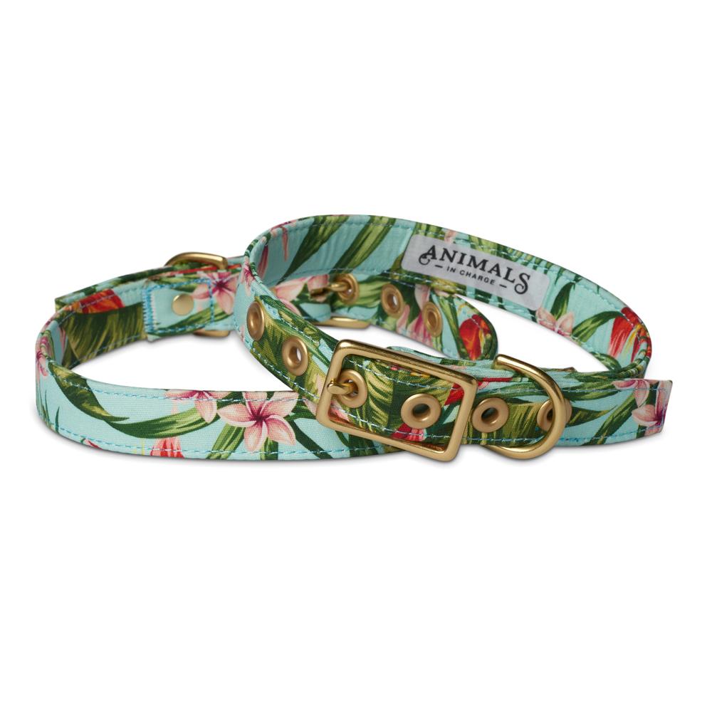 Brass Cafe Collar - Coastal Flower