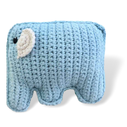 Baby elephant rattle organic