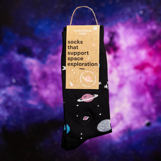 socks that support space exploration-galaxy