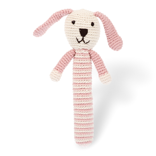 Stick Rattle – Organic (3 colours) - Samana Living