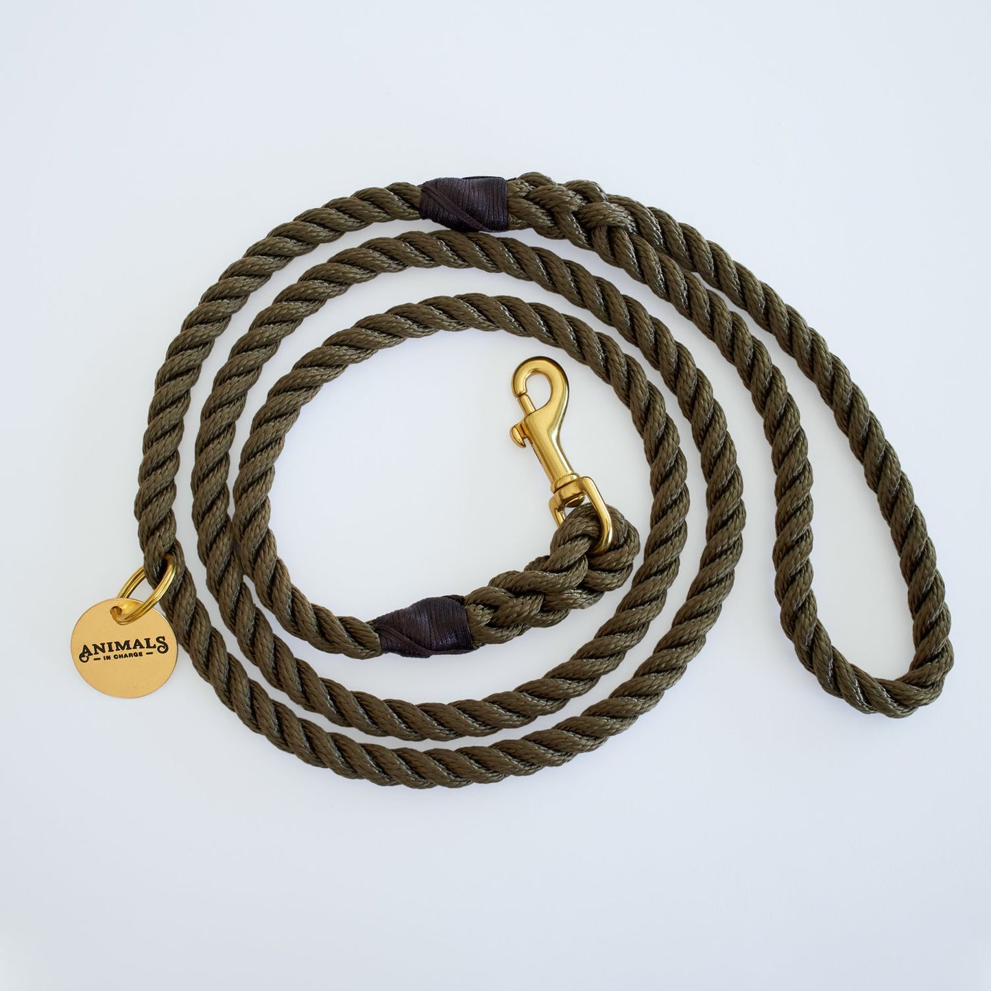 Brass Rope Dog Leash