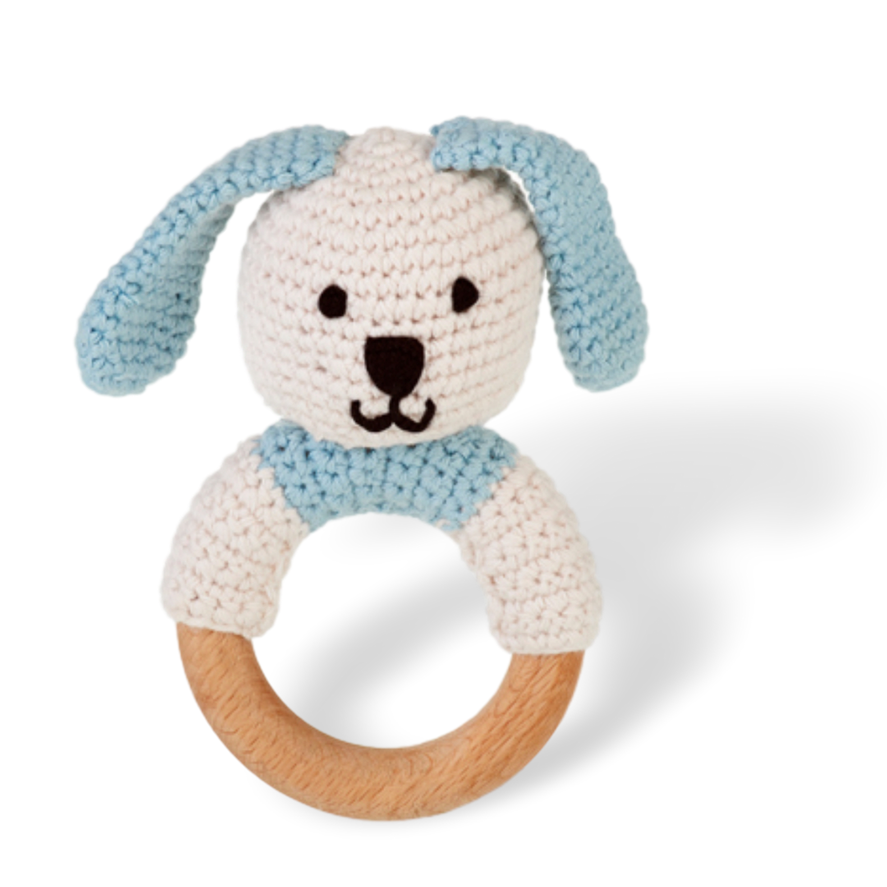 Wooden Ring Rattle Bunny - organic – folkstory