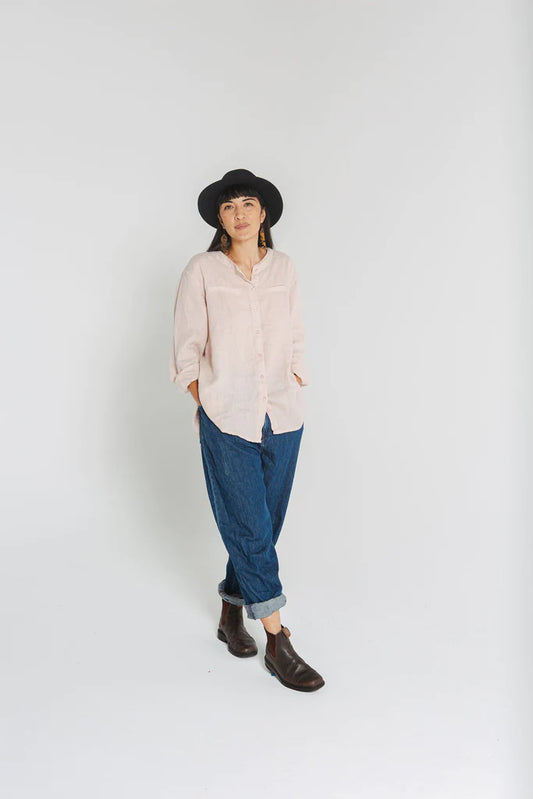 classic linen button up shirt