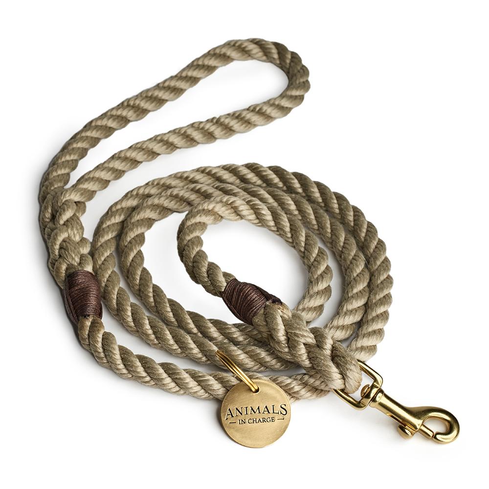 Brass Rope Dog Leash